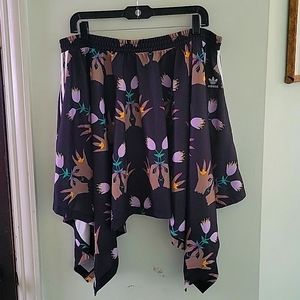 Adidas Womens XL, BLACK HANDKERCHIEF SKIRT